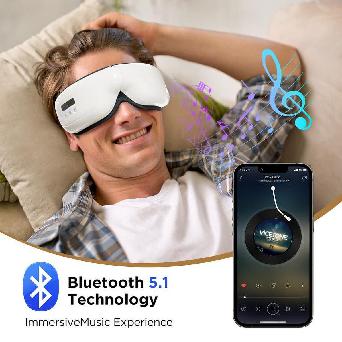 Masajeador ocular inteligente